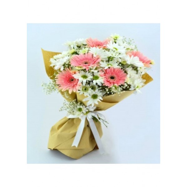 PAPATYA VE PEMBE GERBERA